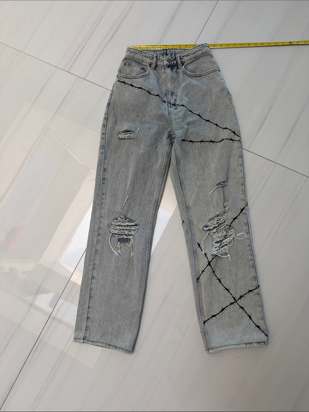 Ksubi Light Blue Washed Denim Jeans
